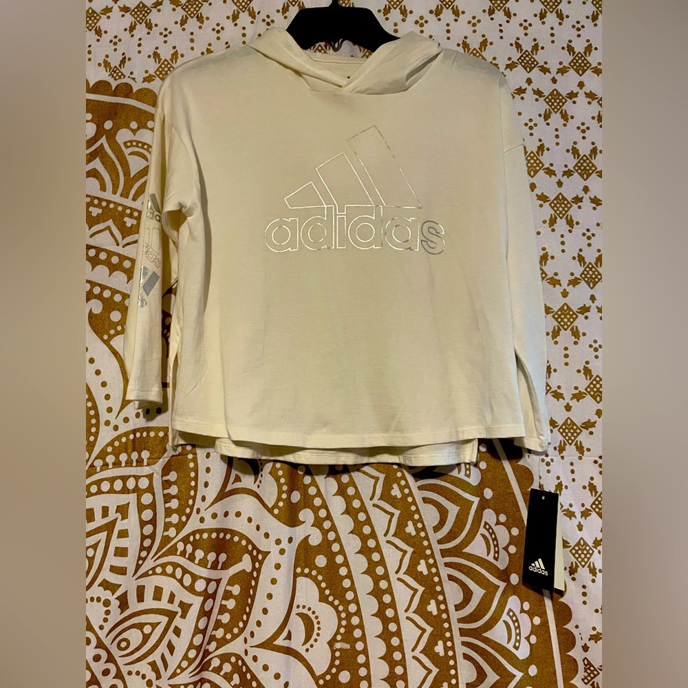 New with tags, Adidas, long sleeve shirt, size small